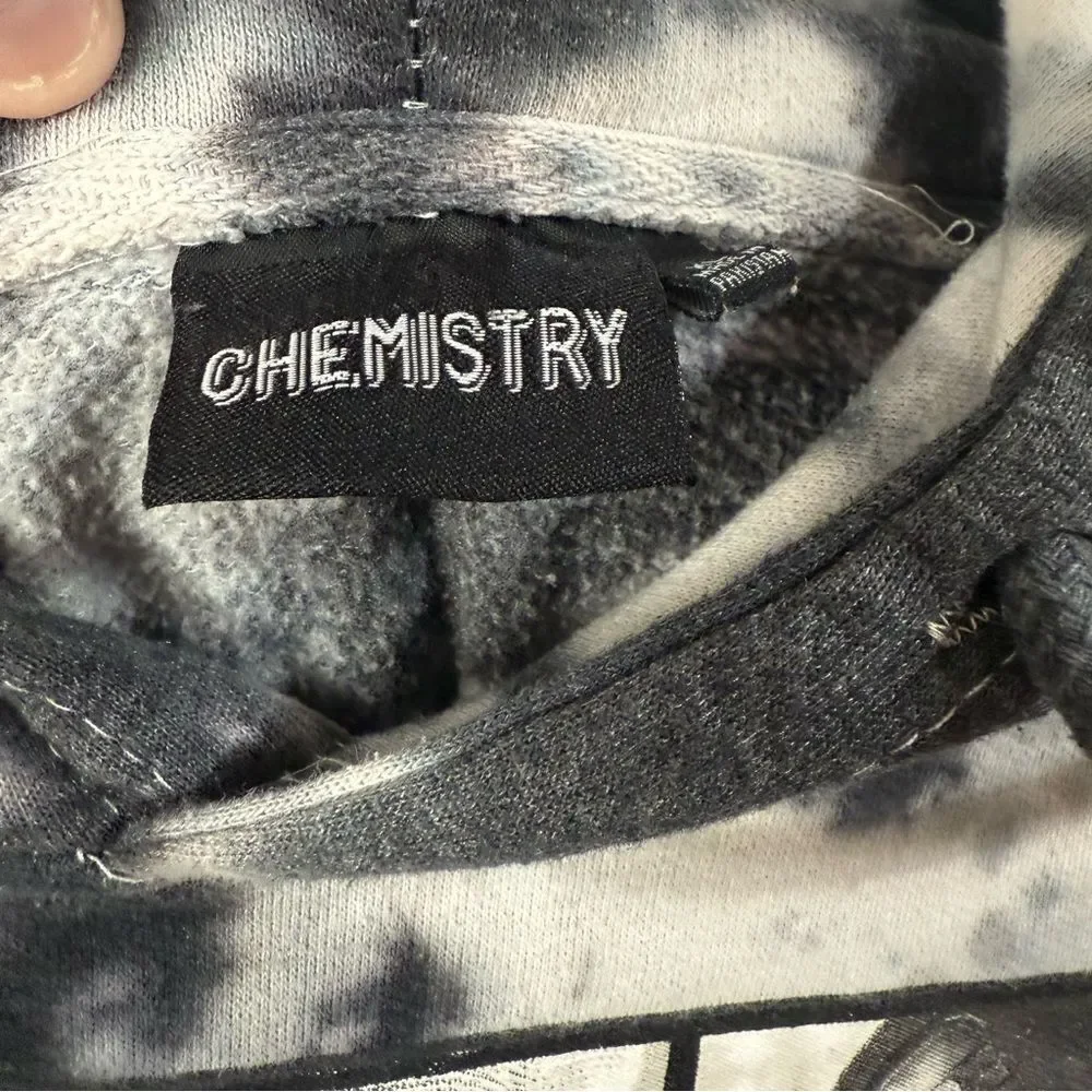 Chemistry Black and‎ White Tie-Dye Hoodie